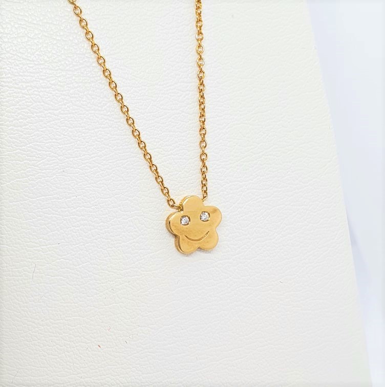 267524966_463766961993056_1651395580890025606_n.jpg Collana con ciondolo in oro rosa e brillantini - immagine 1