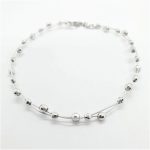 Bracciale a due fili con palline