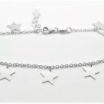 Bracciale oro bianco con stelline