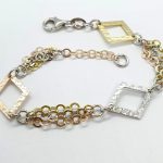 Bracciale donna argento dorato