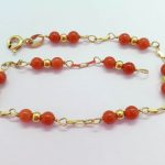Bracciale oro e corallo