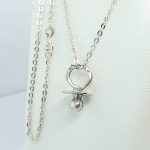 catenina con pendente ciuccio argento