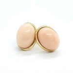 Orecchino in Oro con Corallo pelle d'angelo a Lobo