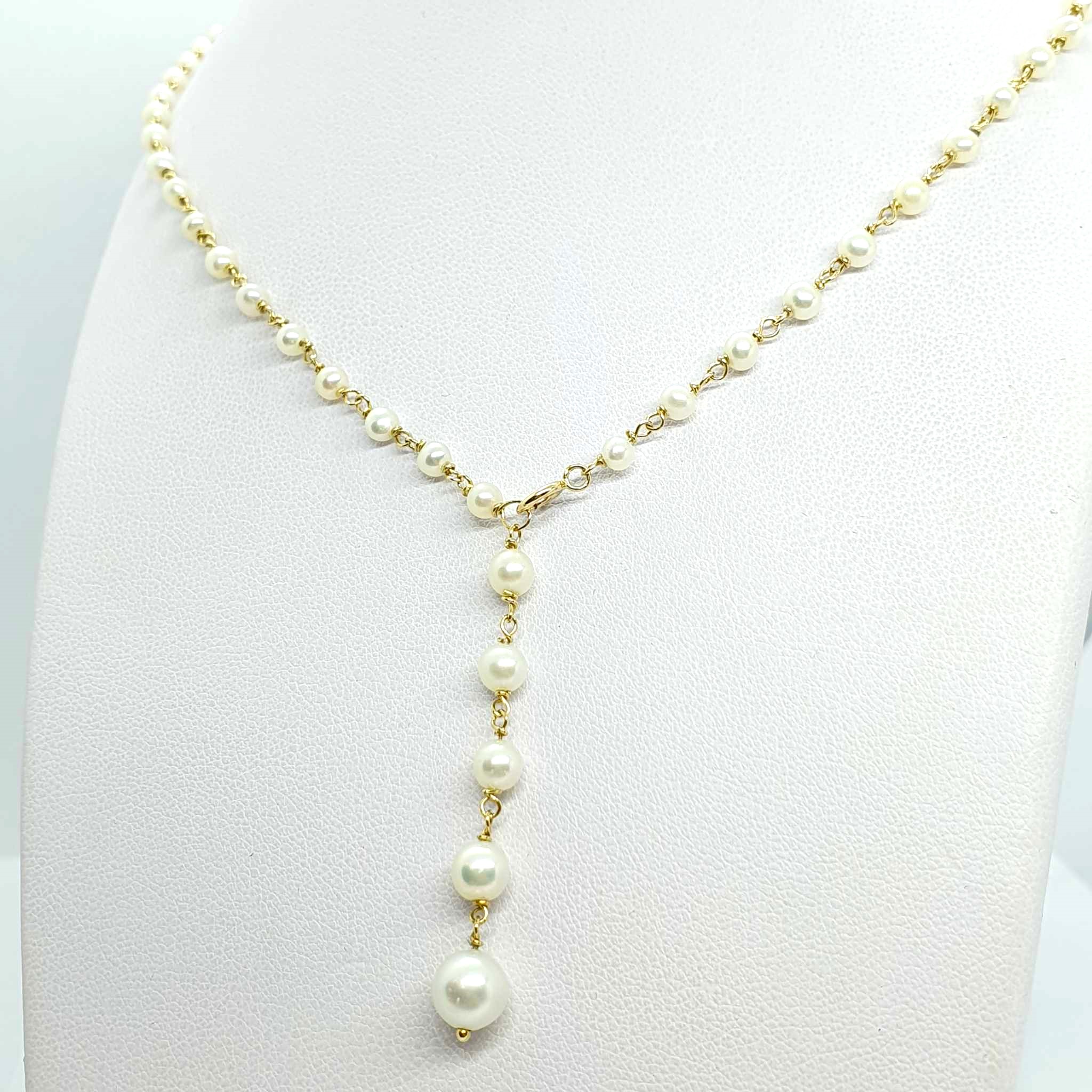 431605594_1529635137606046_2764678484003946836_n.jpg Collana a Y oro e perle - immagine 1