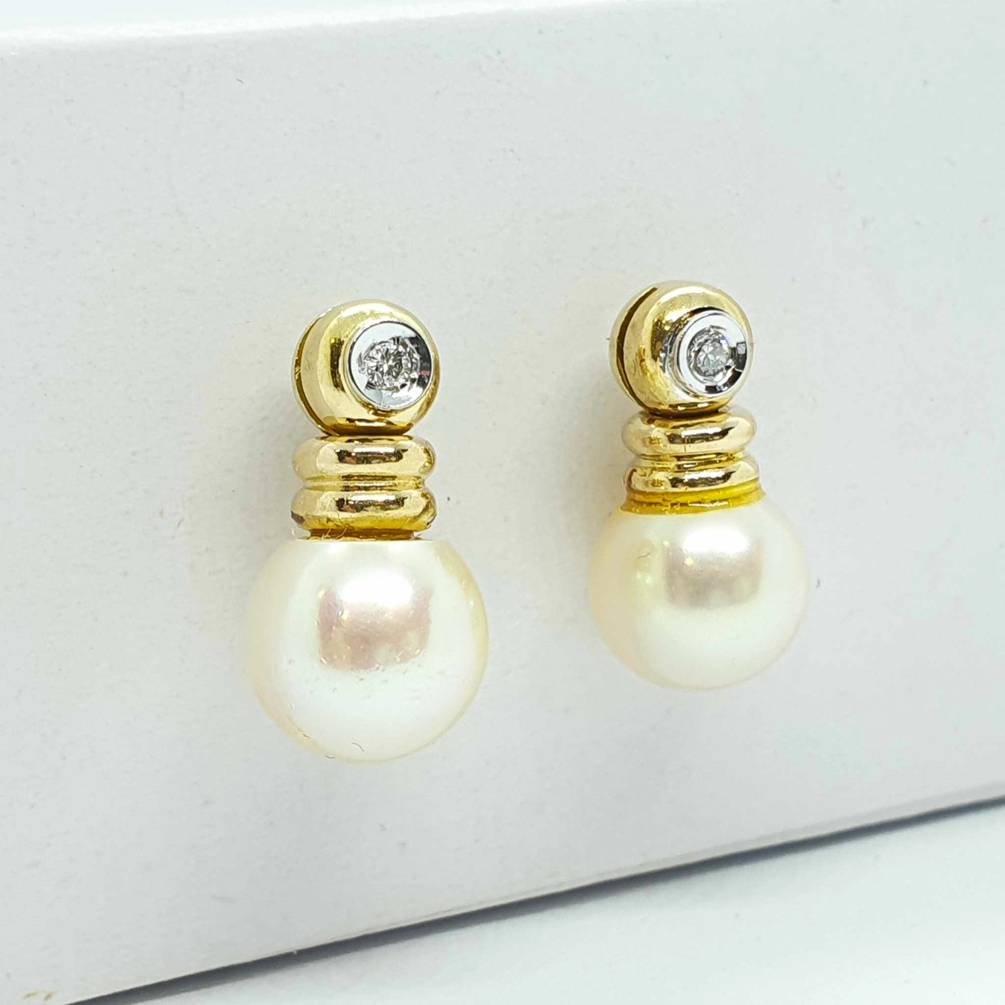 447651204_1617771089016347_2698631144838189_n.jpg Orecchini oro giallo. perle e diamanti - immagine 1