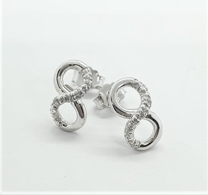 N120-27-A100-175.jpg Orecchini infinito a lobo in oro bianco - immagine 1