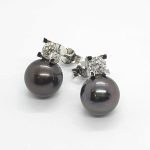 Orecchini oro perle e diamanti