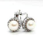 Orecchini oro perle e diamanti