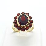 Anello vintage oro e granati