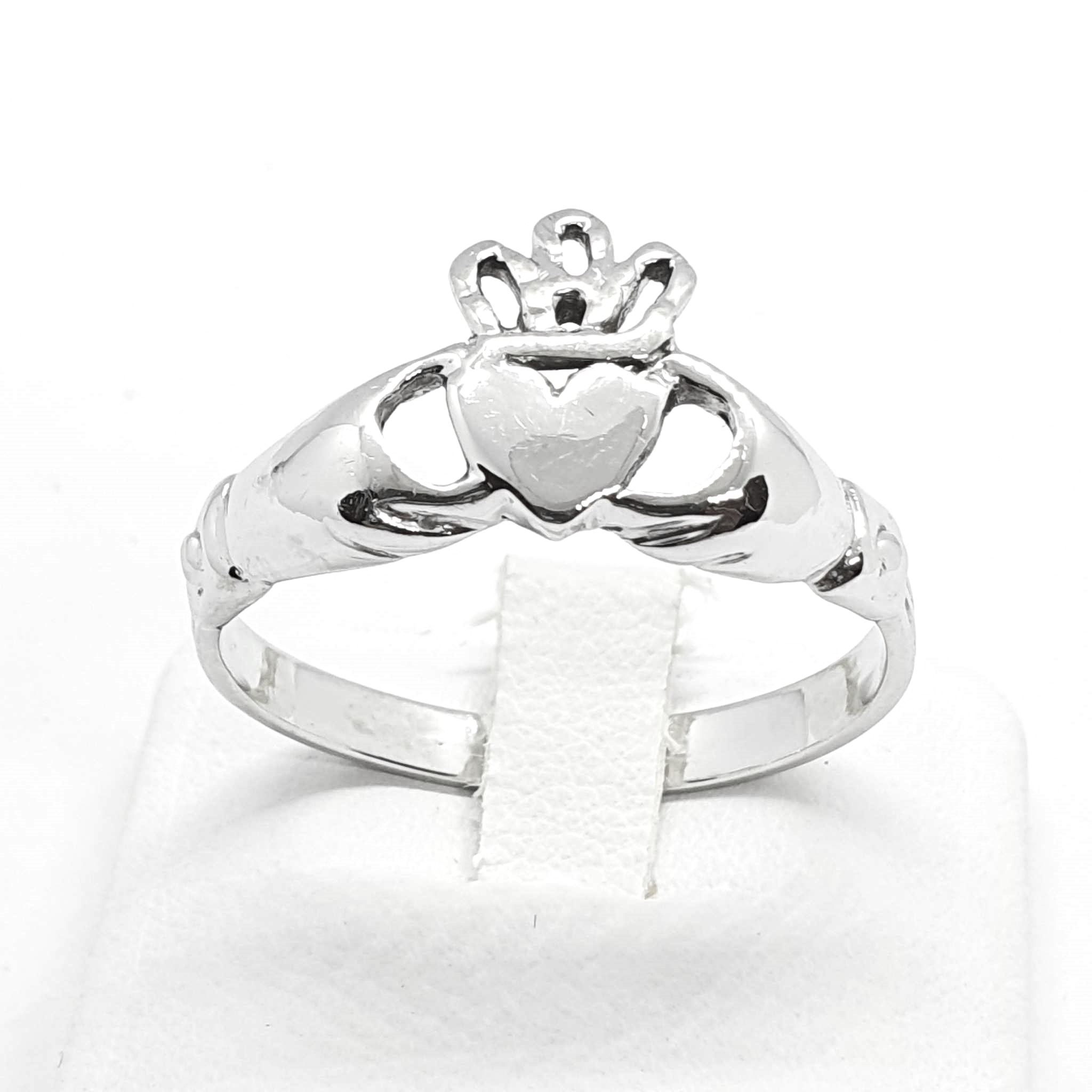 N787-43gr-A200-380.jpg Anello Claddagh Ring in oro bianco - immagine 1