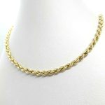 Collana maglia torchon in oro