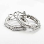 Orecchini a cerchio oro e diamanti