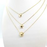 Collana tre fili in oro