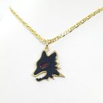 Collana , pendente Lupetto della Roma oro
