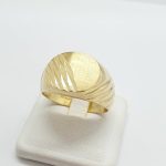Anello uomo in oro giallo