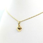 Catenina con cuore oro