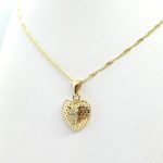 Catenina con cuore oro